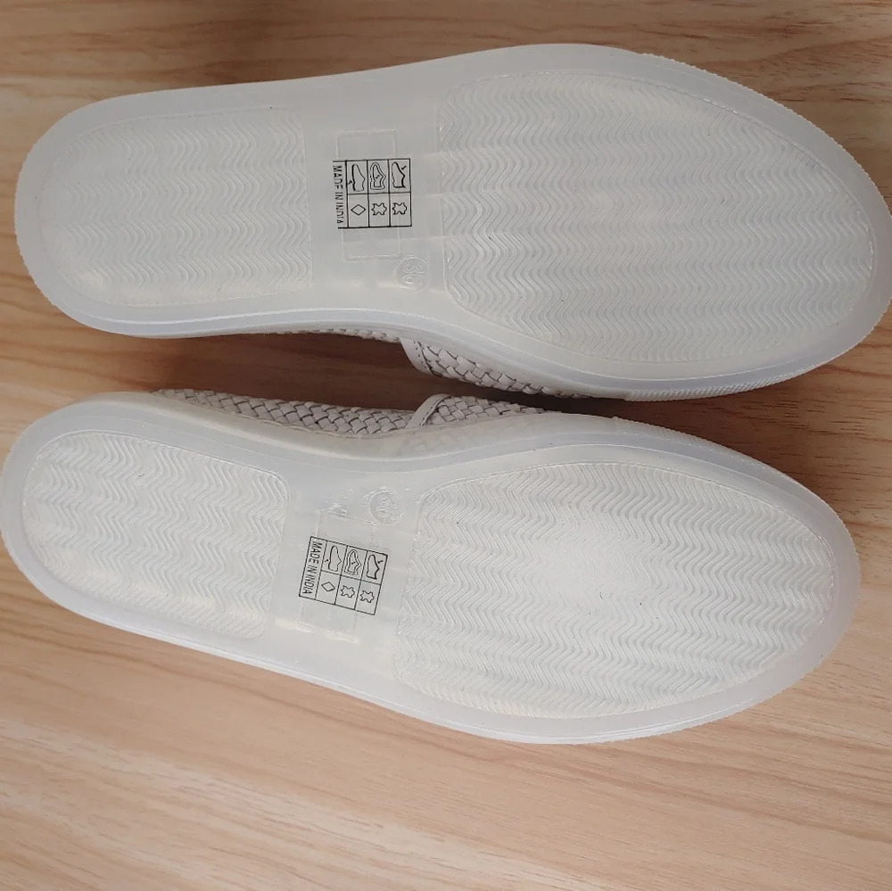 Free People Womens Ivory Santorini 2372265 Round Toe Slip On Shoes Sz 36 - Picture 5 of 6